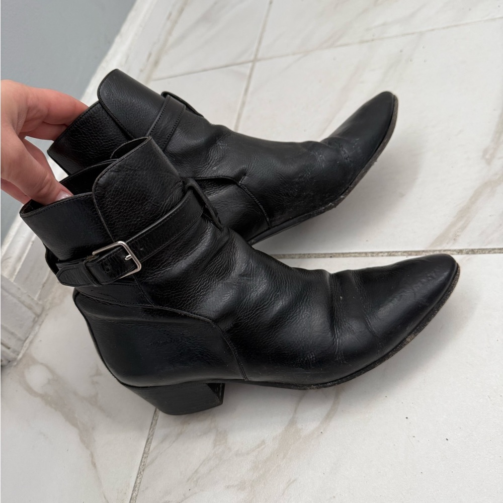 Saint Laurent Leather Ankle Boots